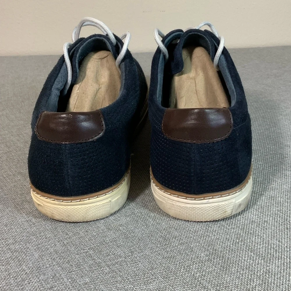 Navy Suede Derby Shoes Mens 9.5D Joseph Abboud